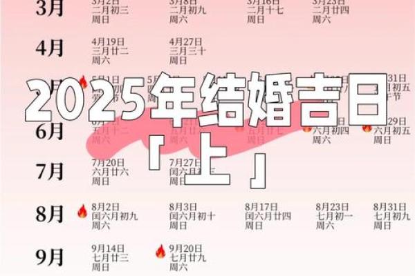 2025年6月适合订婚的日子(2025年几月适合结婚)