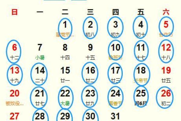 乙巳年七月产子吉日表