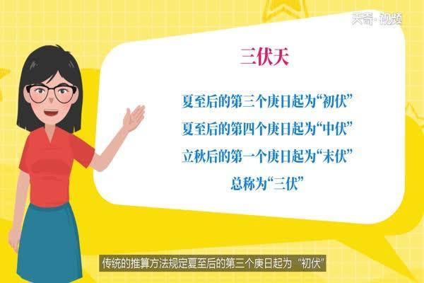 三伏天从什么时候开始 农历三伏天从什么时候开始