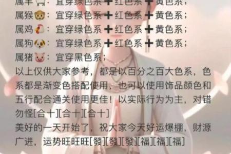 2025年9月30日五行穿衣每日分享整理过程