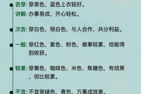 2021年11月五行穿衣颜色吉凶查询表，不看后悔