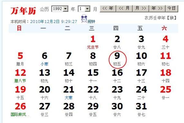 1992年5月3日农历是多少 1992年5月3日出生