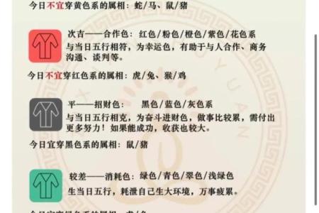 2025年10月31日穿衣颜色每日五行搭配超详细值得收藏