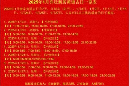 2025年搬家入宅最好吉日是哪天(2025年运势)