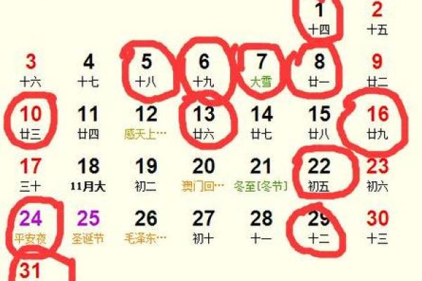 12月吉日黄道吉日查询