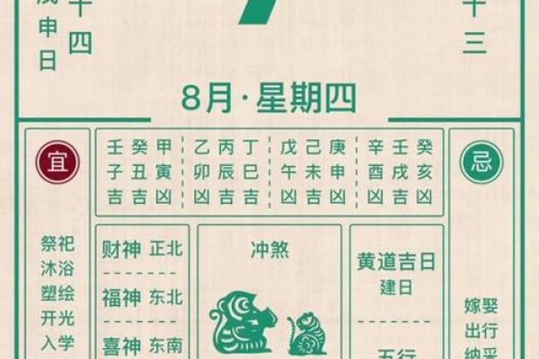 2025年8月份的结婚黄道吉日