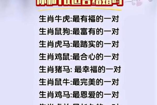 属相配对打分测试：看看你和TA的生肖组合能得多少分？