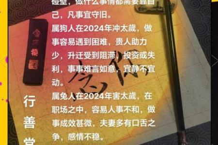 2024年犯太岁的生肖具体是哪几个，需要注意什么？