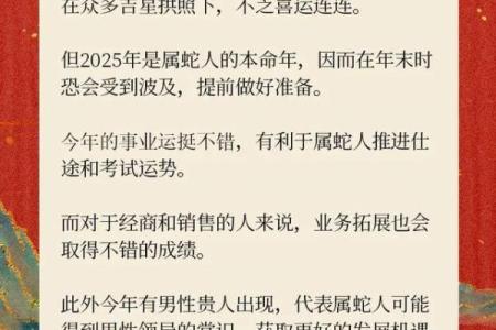 属蛇人2025年全年财运、事业和健康方面的详细运势指南