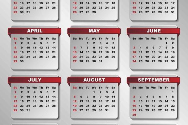 2012年全年农历节气详细版年历免费下载打印版