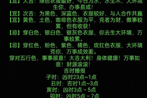五行穿衣2021年9月11 今日五行穿搭吉时查询