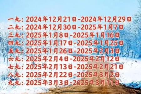 2022-2023年数九时间表完整版查询及下载