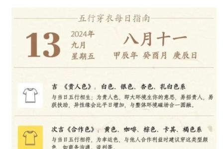 2022年9月9日五行穿衣指南 2022年9月9日穿什么颜色最吉利