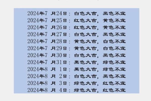 五行穿衣7月23日 今日五行穿衣指南