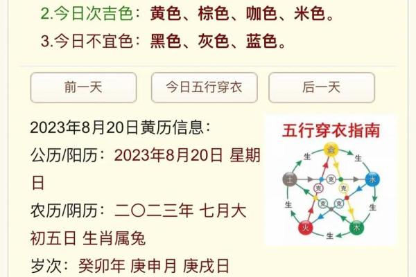 五行穿衣2023年7月31日 2023年7月31日五行穿衣指南