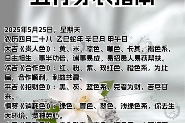 五行穿衣每日指南7月23 7月23日五行穿衣颜色宜忌