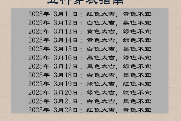 五行穿衣每日指南今天 今日五行穿衣颜色查询