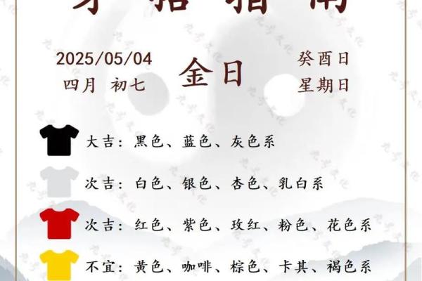五行穿衣4月25 今日五行穿搭指南吉时出行