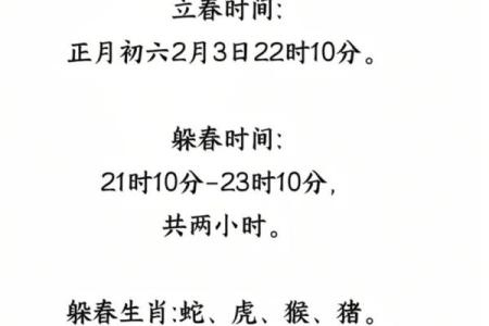 2024年立春躲春的准确时间安排，需要避开什么时辰？