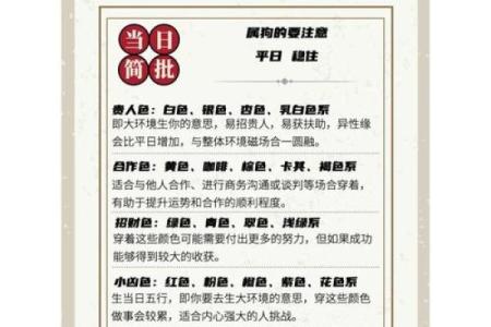五行穿衣法 每日幸运颜色穿搭指南