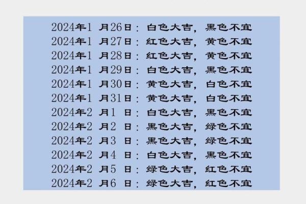 五行穿衣搭配每日指南2024年1月8日 2024年1月8日五行穿衣旺运指南