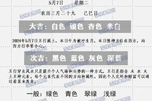 五行穿衣指南2022年5月20 2022年5月20日五行穿衣旺运颜色查询