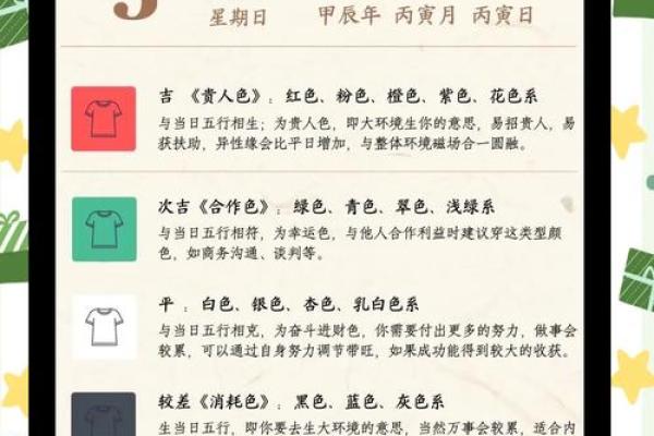 五行穿衣每日指南2023.8.1 2023年8月1日五行穿衣旺运颜色