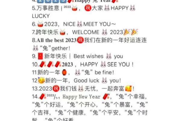寻找创意兔年顺口溜祝福语，用于公司年会贺卡文案创作