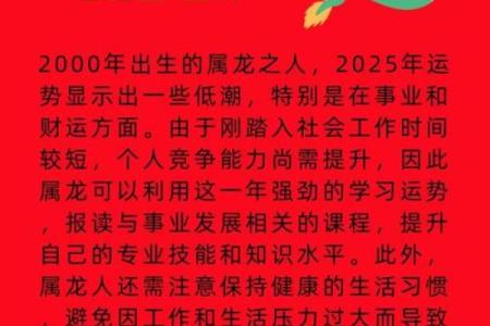 2025年属龙人财运事业运势如何以及需要注意哪些方面