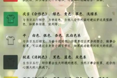 五行穿衣搭配每日指南9月12日 今日五行幸运色穿衣指南