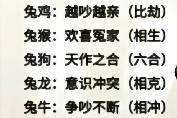 属鸡和属兔的婚配是否相合？解析生肖配对的关键因素
