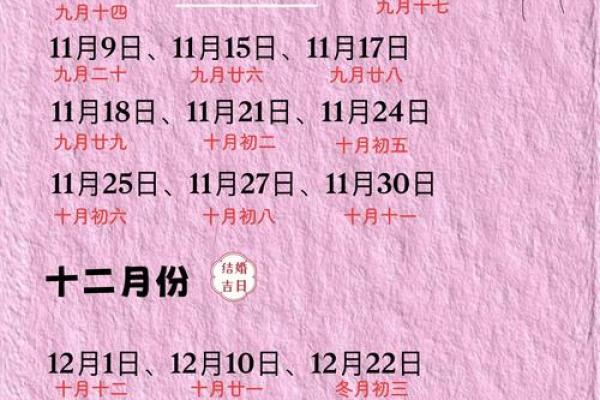 结婚吉日是如何算的(结婚吉日)