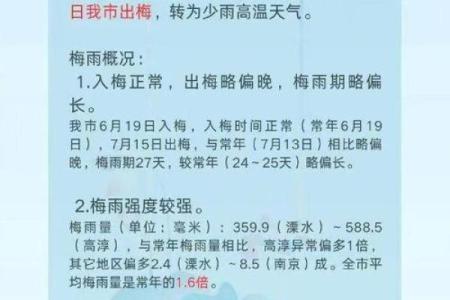 2021年入梅出梅时间表及各地梅雨季节持续天数查询