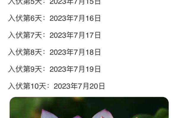 2021年入伏具体是几月几号几点几分开始计算？